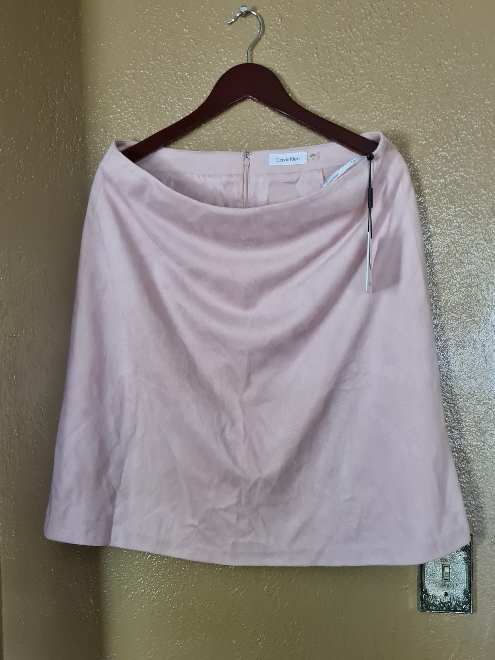 Calvin Klein Blush Pink A-Line Skirt